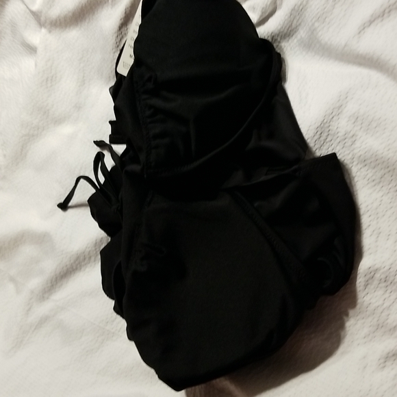 NWT MONOKINI V NECK RUFFLE CUT OUT LACE UP BACK SIZE XL SLIMMING - Picture 12 of 13